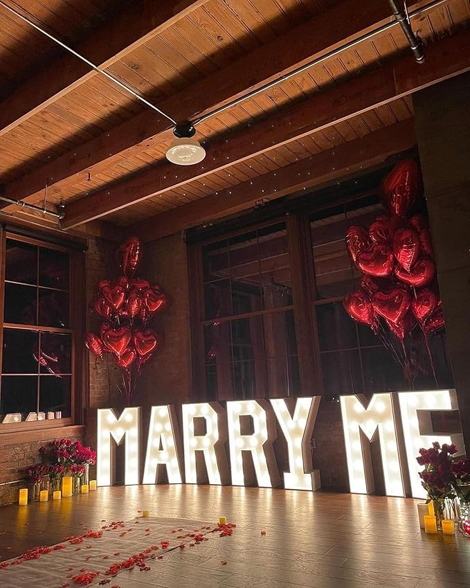 3ft durable wood marquee light up Letters/Numbers multiple use indoor/outdoor large light up letters and numbers for party decorations Perfect for birthdays weddings graduations any type of event. (Price is per marquee, once order is placed please mess...