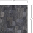 Mohawk Basics 24" x 24" Berber (Loop pile), 0.09" Pile Height, Carpet Tile, PET Fiber, Ocean Deep Color,(96 sqft/carton), 24 Count (Pack of 1)