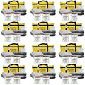 FlashDry Portable Complete Spill Kit - Yellow Duffle, Bag Tag, 15 Absorbent Pads, 2 3" x4' Sorbent Socks, Disposal Bags, Nitrile Gloves, 2 5L Buckets of 100% Organic Coir w/Dispenser Lid, Set of 12