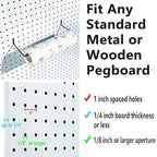 Paper Towel Holder for Pegboard, Extendable, Fit Any Standard Pegboard, 2 Packs, Black