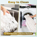 4-Pack 36'' Universal Microfiber and Cotton Mop Pads – Loop End - Easy Zipper - Compatible with Industrial Dust Mops – Reusable Replacement Heads for Commercial Floor Cleaning & Janitorial Supplies