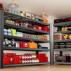Heavy Duty Garage Shelving,5-Tier Storage Shelves(84" Hx24 Dx55 W),3050LBS Capacity Industrial Shelving Units and Storage,Adjustable Shelving Unit for Garage,Warehouse,Basement