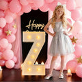 3FT/36 Inch Marquee Light up letters with Warm Lights,White Marquee letter A-Z for Birthday Party Large Mosaic Frame Letter Cardboard Pre-Cut Foam Board Sign Diy Decorations Anniversary (Z)