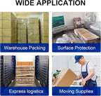 Stretch Film, RAZCC Stretch Wrap Industrial Strength, Shrink Wrap for Pallet Wrap, Heavy Duty Clear Plastic Wrap with Handles, Moving Wrapping Plastic Roll, 15" x 1000 Ft Per Roll, 60 Gauge, 3 Pack