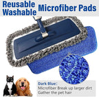 Mops for Floor Cleaning Wet Spray Mop with 14 oz Refillable Bottle and 3 Washable Microfiber Pads Home or Commercial Use Dry Wet Flat Mop for Hardwood Laminate Wood Ceramic
