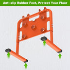 SELEWARE Heavy-Duty Adjustable Wire Dispenser – Professional Welded Steel Wire Spool Rack, Portable Cable Caddy for Spools Up to 33" in Diameter, Supports 800 lbs