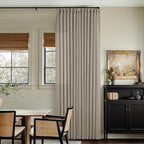 Flax Linen Curtains Pinch Pleated 84 Inch Length 2 Panels for Living Room Bedroom Burlywood Birch Semi Sheer Rustic Farmhouse Back Tab Pinch Pleat Hooks Rings Window Curtain 84 Inches Long Taupe