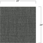 Mohawk Basics 24" x 24" Berber (Loop pile), 0.09" Pile Height, Carpet Tile, PET Fiber, Charcoal Color, (24 Tiles), (96 sqft/carton)