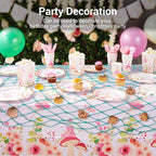 80x40 Inch Decorative Fishing Net w/Shells & Clips, 3mm Thickness Aqua Natural Cotton Large Photo Hanging Fishnet, Wall Party Decorations for Nautical Pirate Hawaii Underwater Mermaid Themed Party