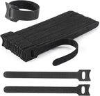 Reusable Cable Ties, 60 PCS 8 Inches Adjustable Cord Straps Wire Organizer Cord Wrap and Hook Loop Cable Management