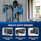 64'' All-Metal Garage Tool Organizer Wall Mount – Heavy-Duty Tool Rack Holds 680 lbs, Adjustable Hooks for Garage, Yard, and Garden Equipment