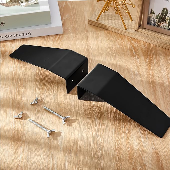 Tandefio 16 Pcs/4 Sets Spider Feet Board Sign Holder Base Adjustable Heavy Duty Metal Floor Mount Standing Sign Holder for Business Store Board Display Show (Base Only)