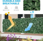 Patio Paradise 6'x38'-1Pc Faux Ivy Fence Privacy Screen Artificial Greenery Wall Backdrop,Fake Grass Wall Panels for Outside Apartment Balcony,Vine Leaf Decor for Outdoor Patio Chain Link