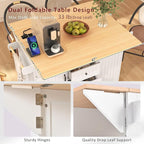 Merax 55.7" Upgraded Large Kitchen Cart Island on Wheels with 2 Drop Leaf,Power Outlet,3 Drawers,Wood Storage Cabinet