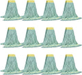 Matthew Cleaning Commercial Mop Head Replacement, 5 Inch Wide Headband, Looped End Cotton Blend String Wet Mops for Floor Cleaning, 18 oz Medium, Case Pack 12 Pcs Green