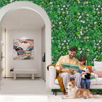 Artificial Hedge Grass Wall, Boxwood Panels 20"x20"(8pcs), Greenery Wall Backdrop, UV Protected Privacy Fence Screen, Green Wall Decor for Outdoor Indoor Wedding Décor