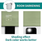BGment Room Darkening Curtains 84 Inches Long - Grommet Thermal Insulated Drapes Window Treatment Curtains for Bedroom, 2 Panels, 70 x 84 Inch, Grass Green