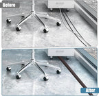 Floor Cord Covers for Wires 3.3FT Cable Hider Wire Cover Self Adhesive Cord Hider Floor for Offices, Homes, Workshops, Warehouses Cable Cavity 0.39" W x 0.27" H