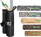 Eurmax USA Weight Bags for Pop up Canopy Outdoor Shelter,Gazebo Instant shelter Leg Canopy Weights, Sand Bags, Set of 4(Black)