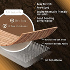 GSCIT Club Red Oak Edge Banding, 7/8 inch x 50ft roll of Veneer Edge Banding Preglued Flexible, Wood Tape Banding for Cabinet Repair