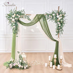 Serwalin 100 Pcs Mixed Artificial Eucalyptus Stems,Babys Breath Artificial Flowers Bulk with Faux Eucalyptus Leaves Greenery Stems for Wedding DIY Bouquets Floral Arrangement Home Decor
