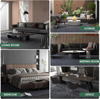 Carpet Tile 20 Pack 24” X 24” Self Adhesive Carpet Floor Tiles Anti-Slip Squares Peel and Stick Floor Tilel DIY Installation for Bedroom(Dark Grey)