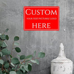 Custom Sign,Aluminum Weatherproof Metal Sign Multiple Sizes, custom address signs for houses,Customize for Office, Business, Workplace, Factory warnings, swimming pool,Delivery Signs(10 * 7Inch)