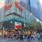 P6 40x40 Inch Commercial Outdoor LED Display Screen High Brightness Commercial Digital Sign IP45 Weatherproof for Advertising, Stores, Restaurants HD Video/Image Scrolling Billboard