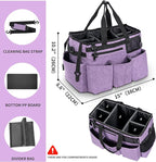 Wearable Cleaning Caddy Bag for Cleaning Supplies,Large Capacity Cleaning Organizer Purple