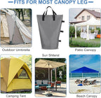 PATIKIL Canopy Weight Sand Bags, 4 Pack 112 Lbs Total Extra Large Weights Bags Waterproof Tent Leg Weights Sandbags for Outdoor Canopy Tent Sun Shelter Patio Ladder Gray (18x9")