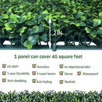 Artificial Ivy Privacy Fence Wall Screen: 40X160 in(45 sqft) UV-Anti Faux Boxwood Roll Panels Greenery Backdrop Ivy Vine Leaf Hedges Fence Panels for Indoor Outdoor Green Wall Decor