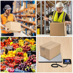 Shipping Scale, 660lbs Heavy Duty Digital Postal Scale for Packages, 0.7oz High Accurate Postage Scale for Small Business, Luggage, Home Use, Battery & Charging Cable Include