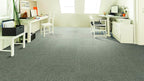 Mohawk Basics 24" x 24" Berber (Loop pile), 0.07" Pile Height, Carpet Tile, PET Fiber, Dime Color, (24 Tiles), (96 sqft/carton)