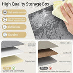 Yawinhe Fabric Storage Baskets, Foldable Closet Organizer for Shelves, Large Boxes with 3 Handles, Canvas Bins for Clothes, Grey, 12.99''Lx9.05''Wx7.87''H, 6-Pack