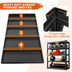 REIBII Garage Shelving Heavy Duty 2500LBS Storage Shelves 40" W Garage Shelves Heavy Duty Shelving Metal Shelves for Warehouse, Basement, Pantry, 40" W x 17.7" D x 72.2" H, 2Pack