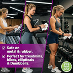[Bulk 1400-Count] Plant Based Eco-Conscious Fitness Wipe, 2 Rolls x 700 Count Infused with Lavender & Tea Tree Oil, Perfect for Yoga/Pilates Studios & Gyms, All-Purpose Gym Wipes - Bulk Buy