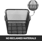 Mophorn 12PCS Shopping Baskets with Handles, Black Metal Shopping Basket, Portable Wire Shopping Basket, Black Wire Mesh shopping Basket Set for Stores Shopping