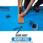 Temporary Floor Protection for Renovation, Painting, Construction - 40" x45', Covers 150 sq ft