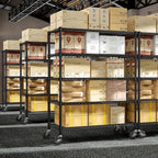 Garage Shelving 5 Tier Industrial Metal Shelving Units for Commercial, Basement, Pantry, Warehouse, School, Black Heavy Duty Easy Assembly 23.6" D x 53.2" W x 73.6" H