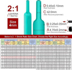 Chanzon 2:1 Ratio - 80Ft Roll - 5/32" (4mm) Heat Shrink Tubing 2:1(25M Total Length) Green Polyolefin Sleeving Wrap Shrinking 2 to 1 1pcs
