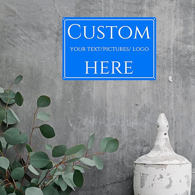 Custom Sign,make your own sign custom，Double-sided, reflective，Aluminum Weatherproof Metal Sign Multiple Sizes, Customize for Office, Business, Workplace, office, Home, Delivery Signs(18 * 14 Inch)