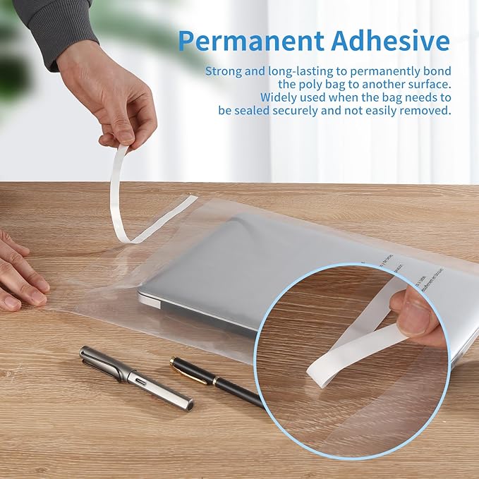 iMailer - 12" x 15"(1000 Counts) - Poly Bags with Suffocation Warning Self Seal 1.6 Mil for Clothing, Shirts, Packaging - Permanent Adhesive