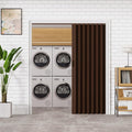 49-60 x 80in Enhanced Accordion Doors Interior Folding Door, White PVC Accordion Door with Upgraded Roller & Handle & Complete Hardware, for Closet Bathroom Doorways