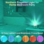 RICHMYC Ocean Wave Projector Light, 16 Colors Gradual Rotating Water Lamp with Remote Control, Beach Decor Sea Themed Northern Lights Projector for Office Bedroom Bar Restaurant(Large Wood)
