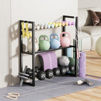 Pickpiff 3 Tier Dumbbell Rack Weight Rack Stand Only for Home Gym Storage Organizing Dumbbells Up to 390 lb Capacity