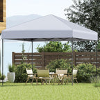 Tangkula 10x10 FT Pop Up Canopy, UPF50+ Portable Outdoor Tent with 8 Stakes, 4 Wind Ropes, Carrying Bag, Foldable Canopy Tent for Beach Party Event Camping