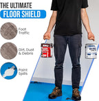 Temporary Floor Protection for Renovation, Painting, Construction - 40" x 90 ft, Covers 1800 sqft