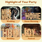 imprsv Light Up Letters, 4FT Marquee Letters for Birthday Wedding Engagement Party Decor, Large Marquee E for Party Decoration Arch Kit Decorations