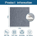Peel and Stick Carpet Squares 24" x 24", Self Adhesive Non-Slip Carpet Tiles, Peel and Stick Soft Padded Carpet Tiles for Kitchen Bedrooms Indoor Outdoor(20 Tiles/80 sq ft)