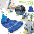 20 Pieces Commercial Mop Head Bulk Replacement Floor Cleaning Refills Heavy Duty Commercial Wet Mop Heads for Home Industrial Cleaning